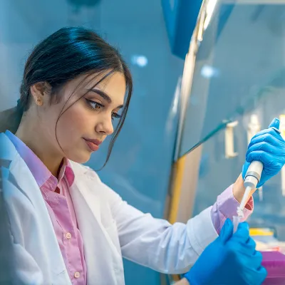 Female lab technician