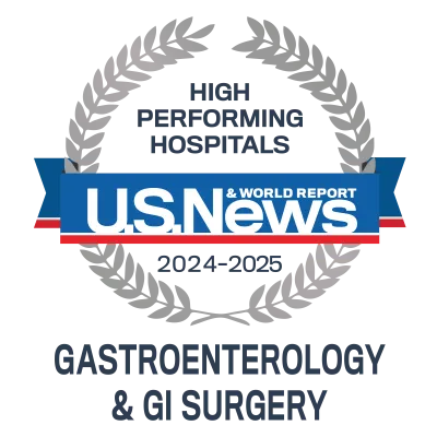 US News High Performing Hospital Gastroenterology 2024-2025