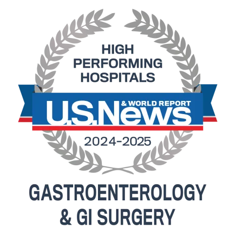 US News High Performing Hospital Gastroenterology 2024-2025